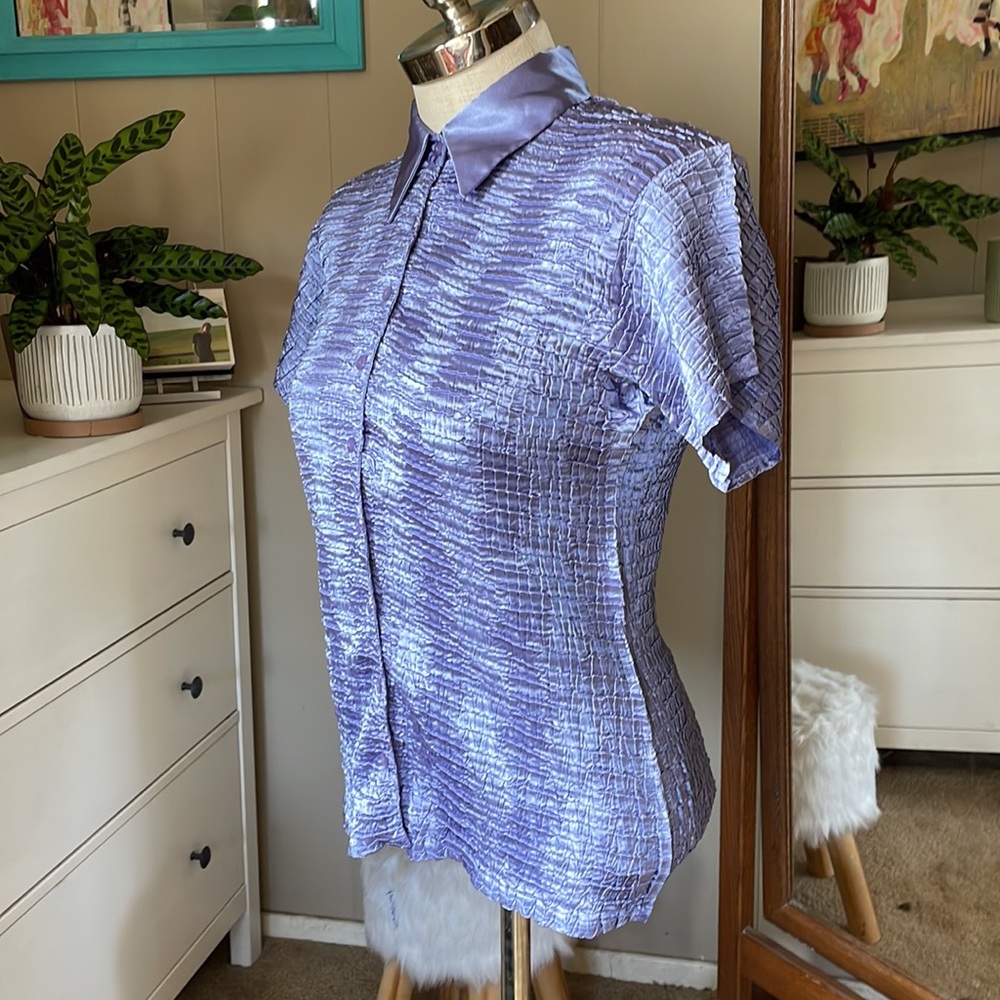 Violet Button Down - image 2